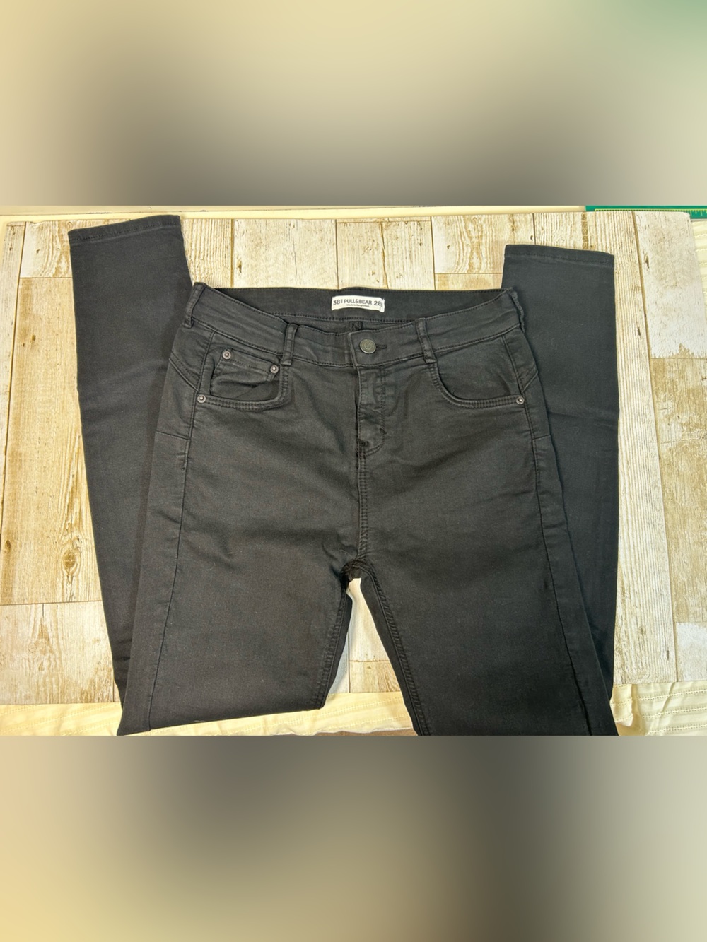 Pull&Bear Black High-Rise Skinny Jeans
